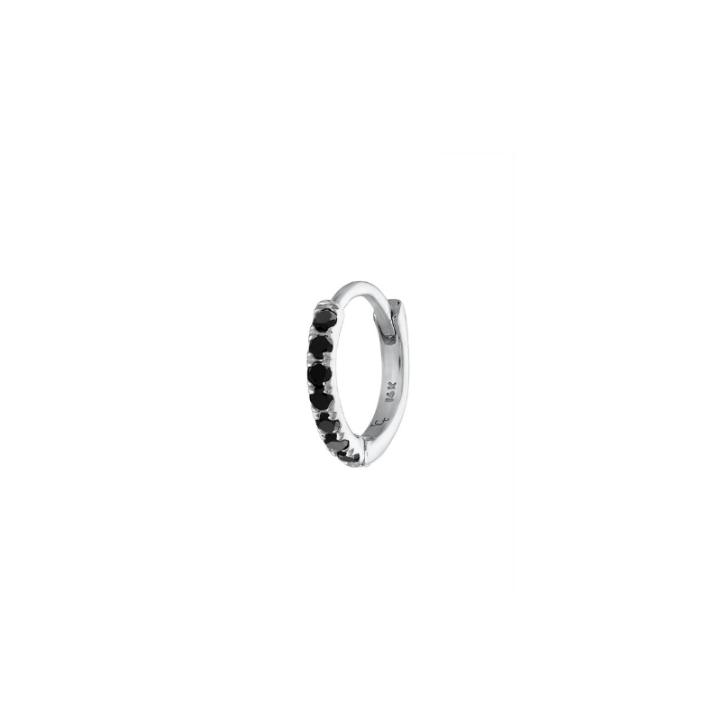 Diamond Huggie Hoop Earrings