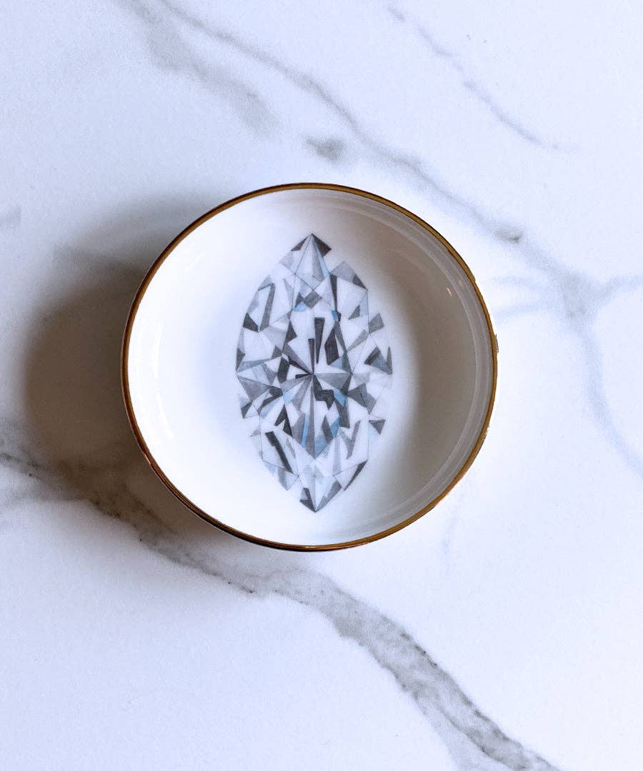 Marquise Diamond Ring Dish