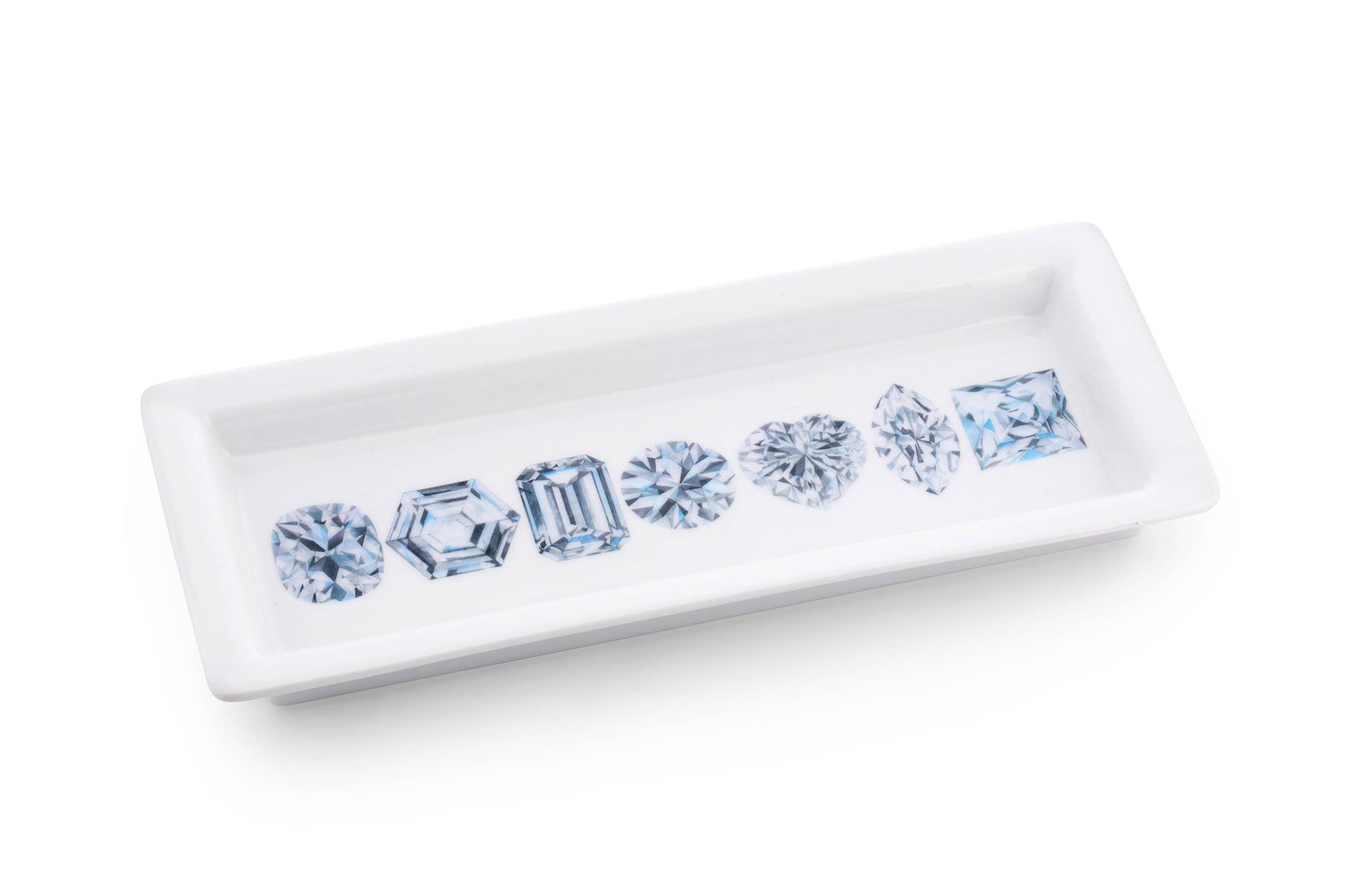 Diamond Porcelain Jewelry Tray