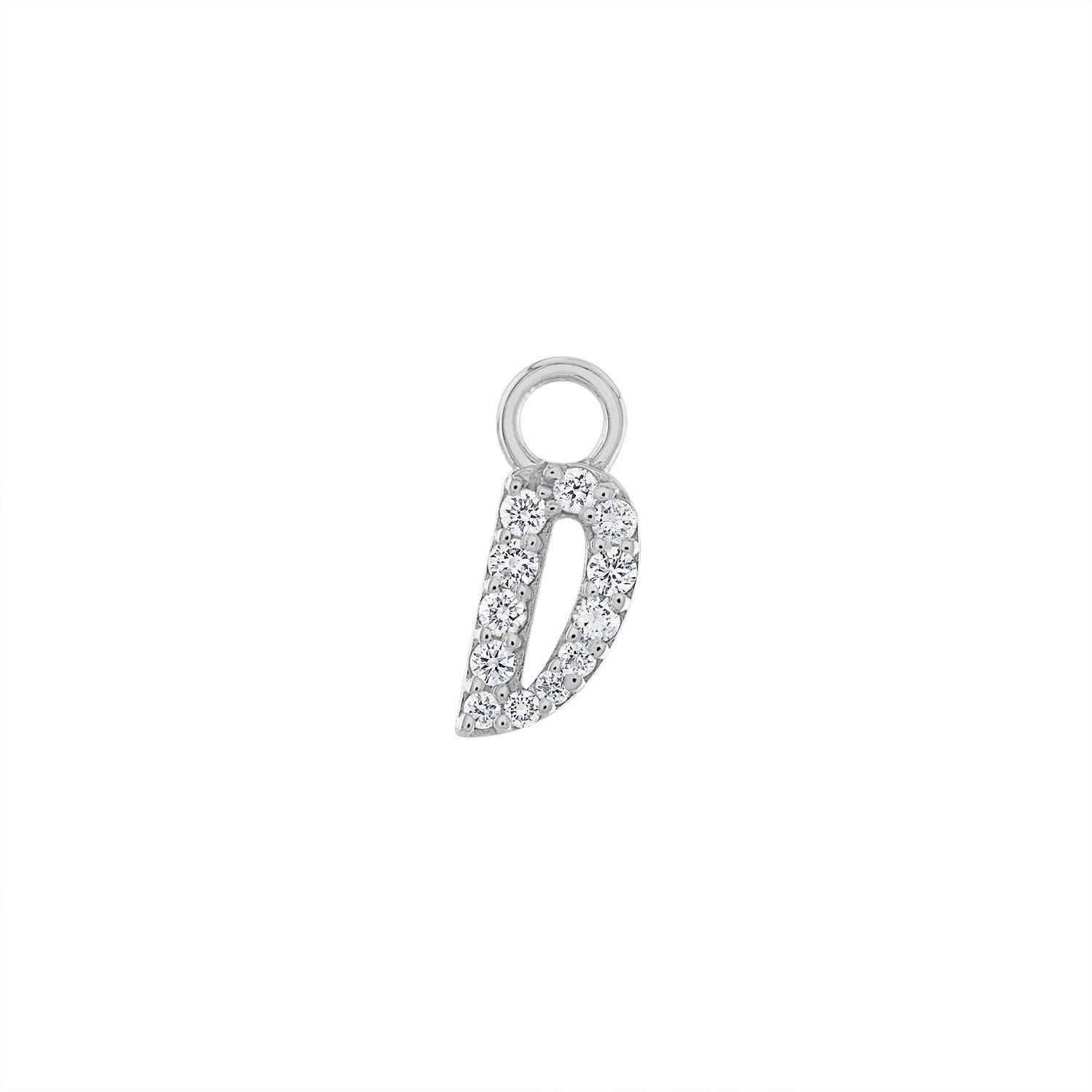 Diamond Letter Charms D / Yellow