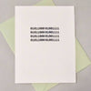 XOXO Binary Code Card