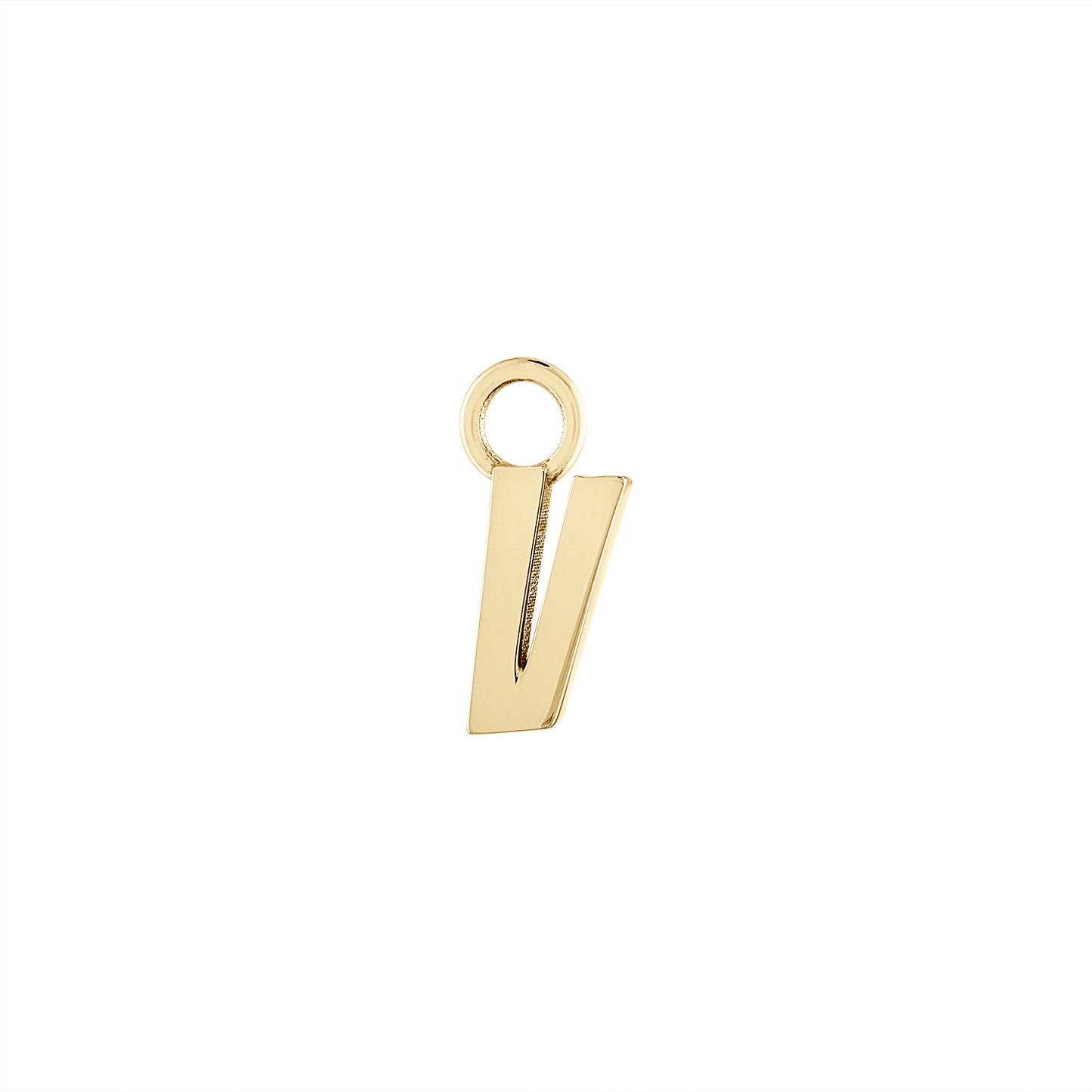 Letter V Charm
