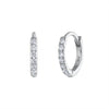 Diamond Huggie Hoop Earrings