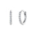 Diamond Huggie Hoop Earrings